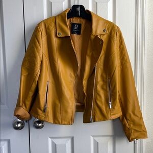 NY & C Mustard Leather Jacket